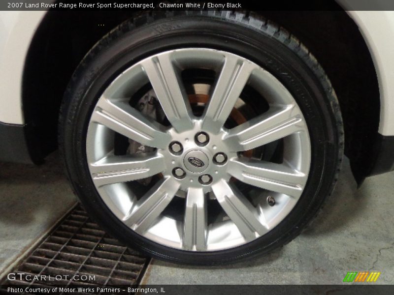 Chawton White / Ebony Black 2007 Land Rover Range Rover Sport Supercharged