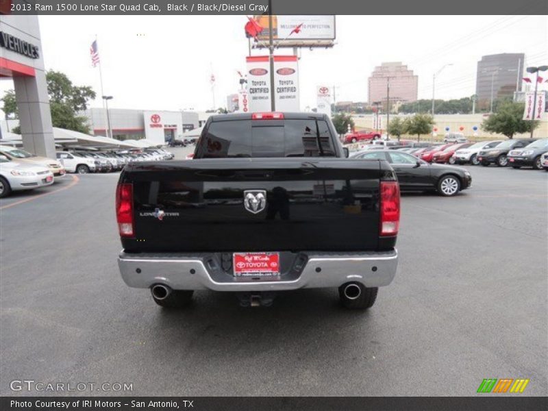 Black / Black/Diesel Gray 2013 Ram 1500 Lone Star Quad Cab
