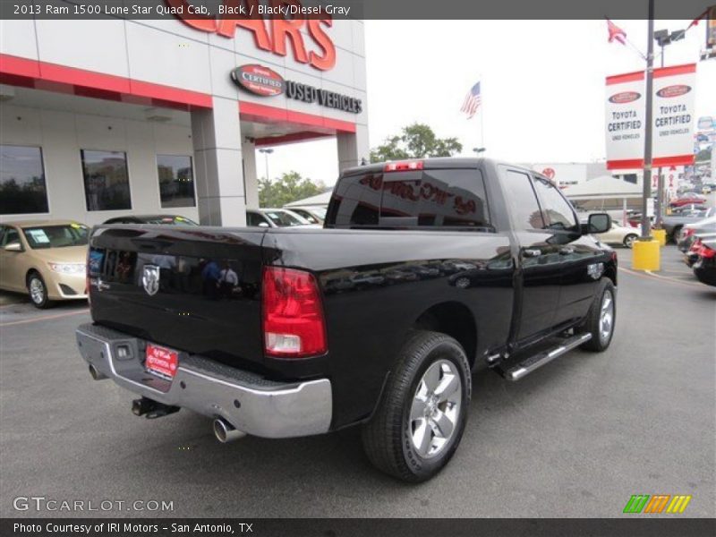 Black / Black/Diesel Gray 2013 Ram 1500 Lone Star Quad Cab