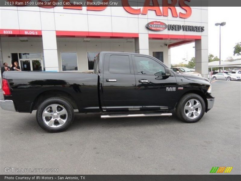 Black / Black/Diesel Gray 2013 Ram 1500 Lone Star Quad Cab