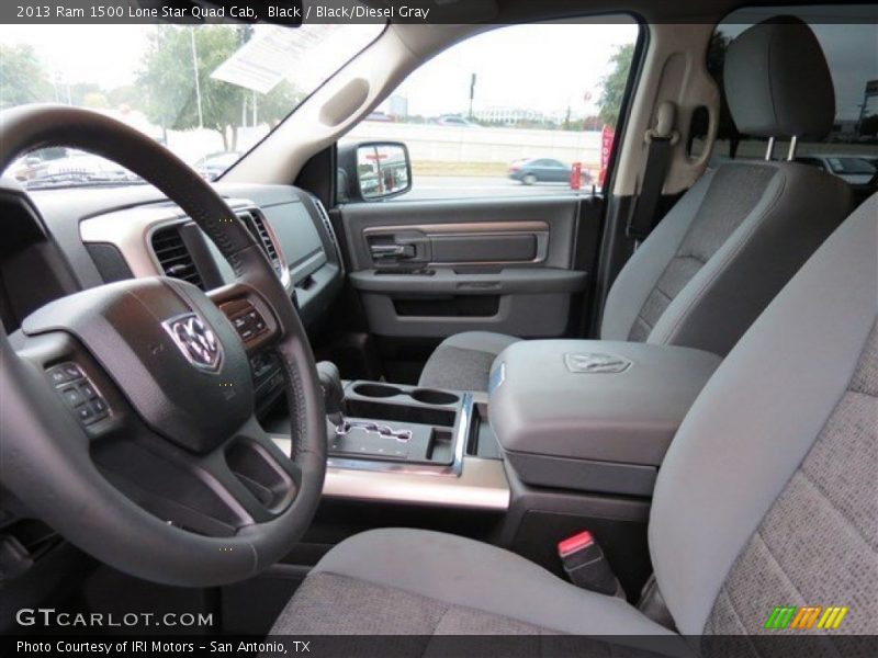 Black / Black/Diesel Gray 2013 Ram 1500 Lone Star Quad Cab