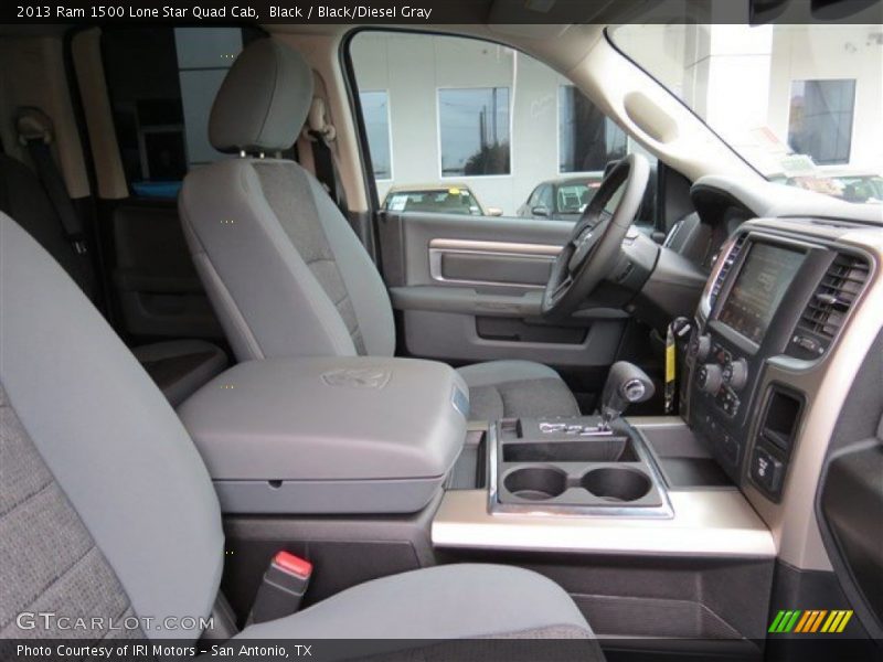 Black / Black/Diesel Gray 2013 Ram 1500 Lone Star Quad Cab