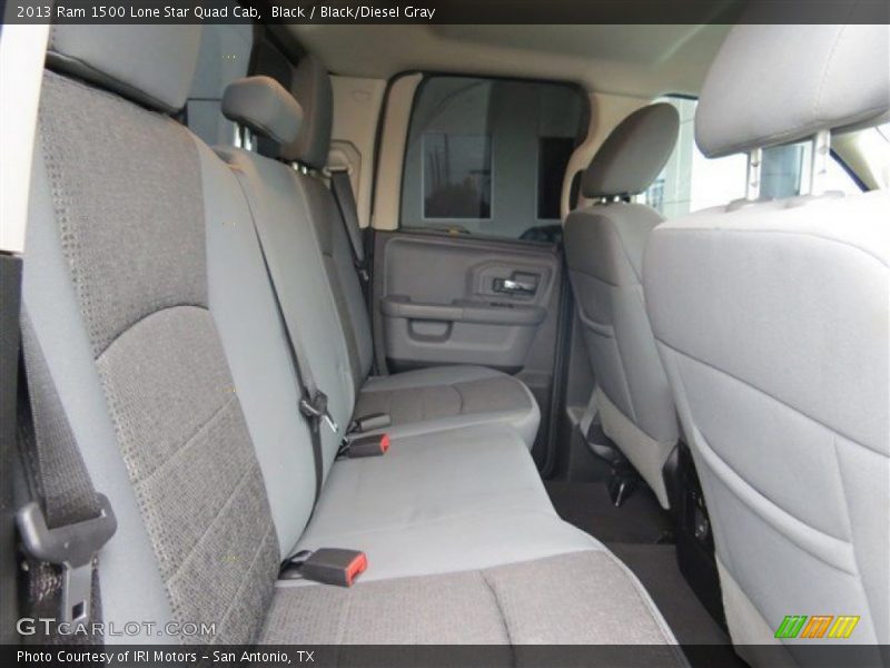 Black / Black/Diesel Gray 2013 Ram 1500 Lone Star Quad Cab