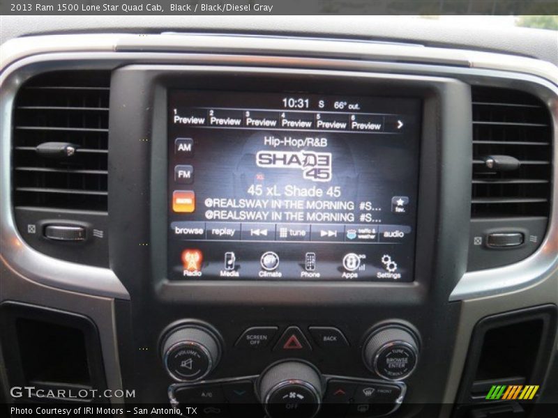 Black / Black/Diesel Gray 2013 Ram 1500 Lone Star Quad Cab