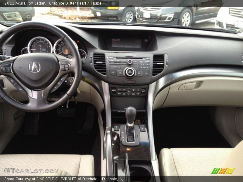 Graphite Luster Pearl / Taupe 2011 Acura TSX Sedan