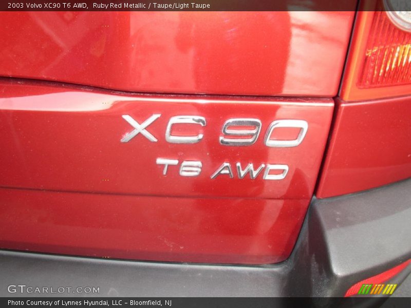 Ruby Red Metallic / Taupe/Light Taupe 2003 Volvo XC90 T6 AWD