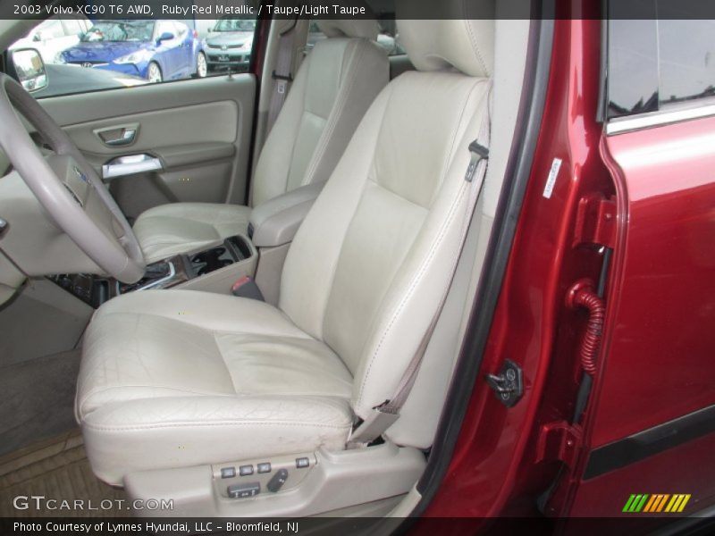 Ruby Red Metallic / Taupe/Light Taupe 2003 Volvo XC90 T6 AWD