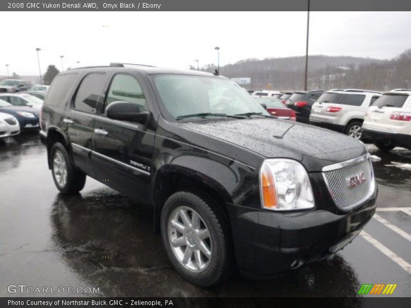 Onyx Black / Ebony 2008 GMC Yukon Denali AWD