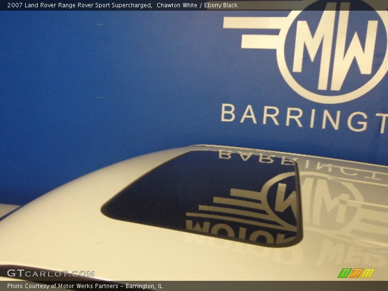 Chawton White / Ebony Black 2007 Land Rover Range Rover Sport Supercharged