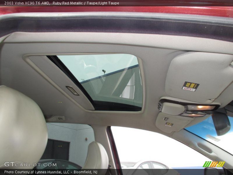 Ruby Red Metallic / Taupe/Light Taupe 2003 Volvo XC90 T6 AWD