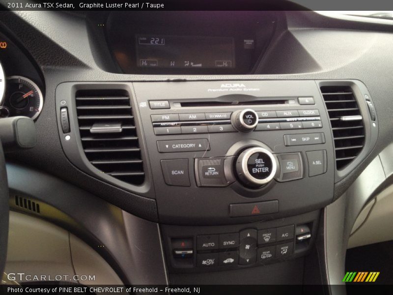 Graphite Luster Pearl / Taupe 2011 Acura TSX Sedan