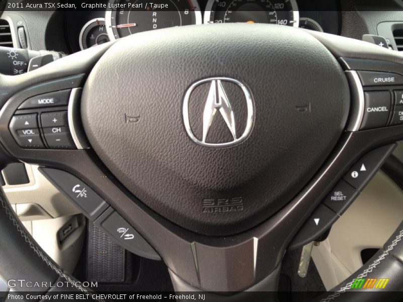 Graphite Luster Pearl / Taupe 2011 Acura TSX Sedan