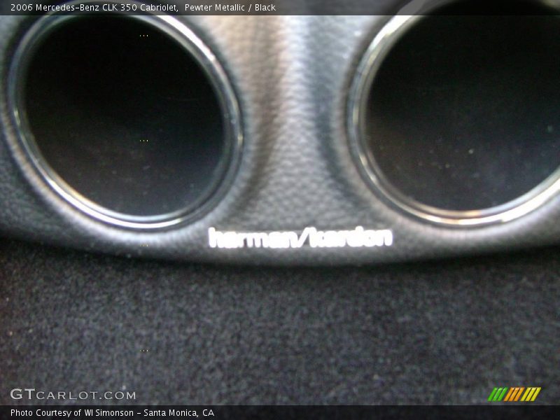 Pewter Metallic / Black 2006 Mercedes-Benz CLK 350 Cabriolet