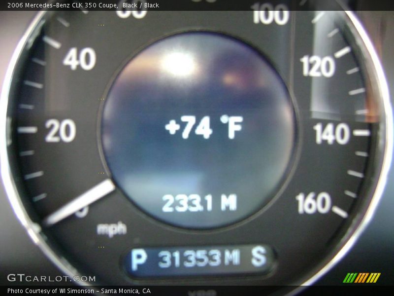 Black / Black 2006 Mercedes-Benz CLK 350 Coupe
