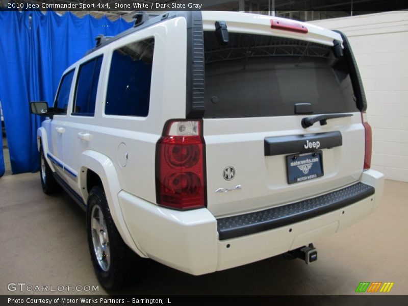 Stone White / Dark Slate Gray 2010 Jeep Commander Sport 4x4