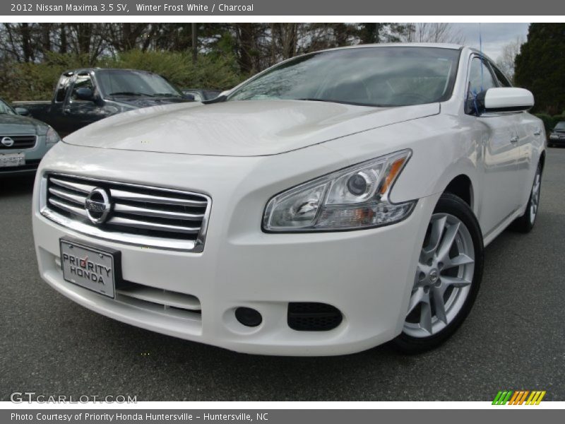 Winter Frost White / Charcoal 2012 Nissan Maxima 3.5 SV