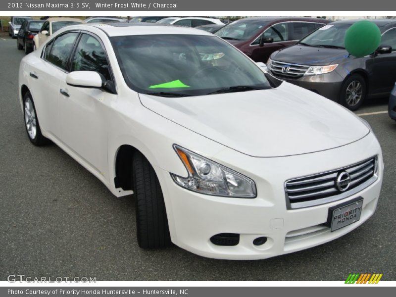 Winter Frost White / Charcoal 2012 Nissan Maxima 3.5 SV