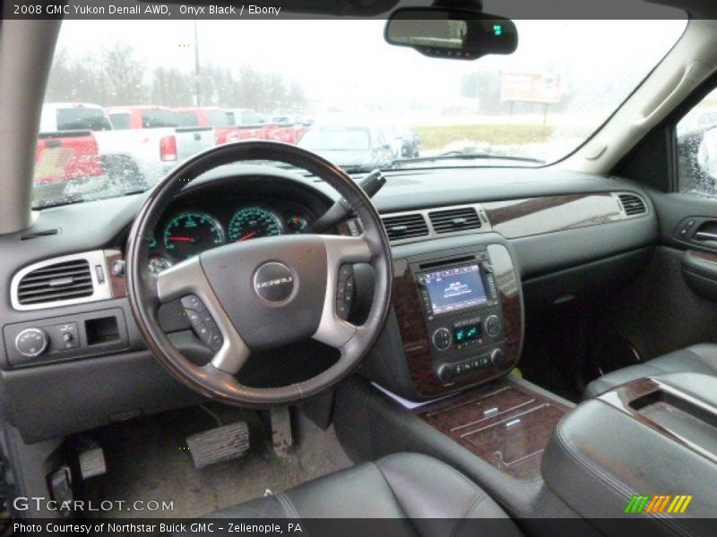 Onyx Black / Ebony 2008 GMC Yukon Denali AWD