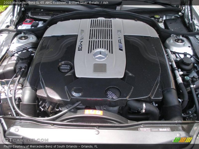 Brilliant Silver Metallic / Ash 2005 Mercedes-Benz SL 65 AMG Roadster