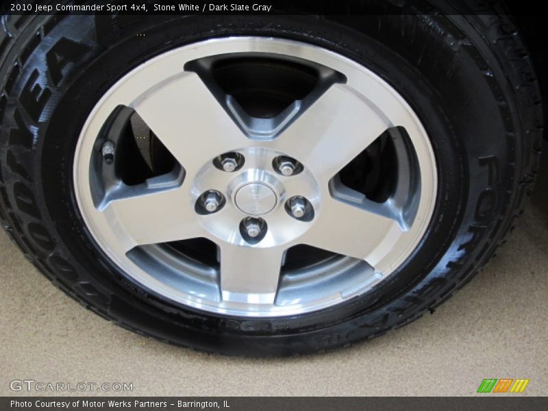 Stone White / Dark Slate Gray 2010 Jeep Commander Sport 4x4