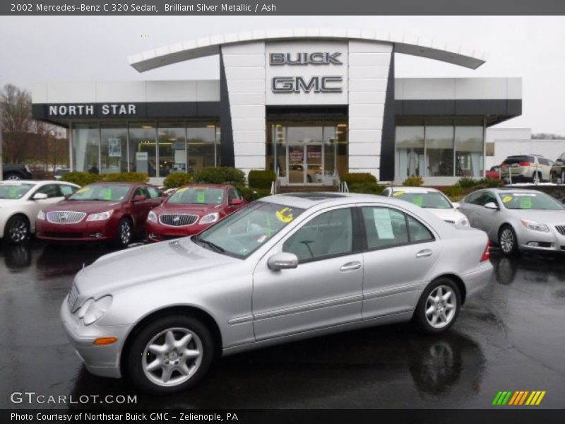 Brilliant Silver Metallic / Ash 2002 Mercedes-Benz C 320 Sedan