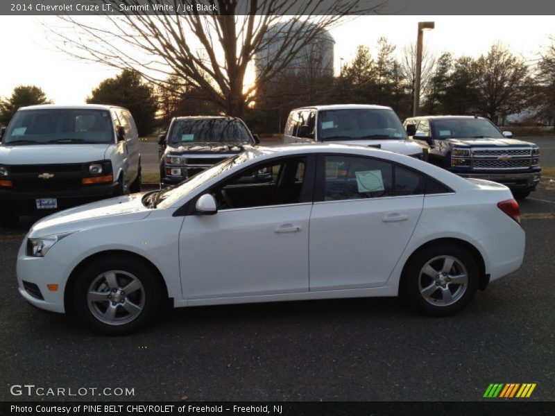 Summit White / Jet Black 2014 Chevrolet Cruze LT