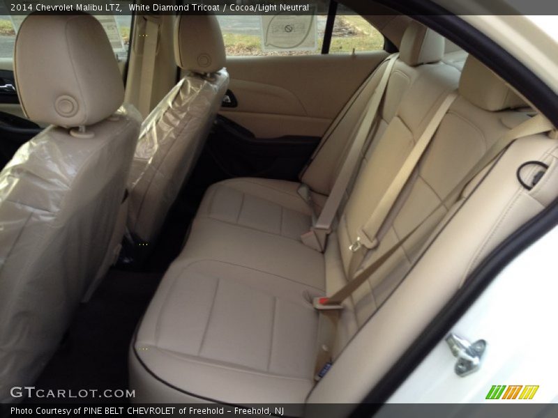 White Diamond Tricoat / Cocoa/Light Neutral 2014 Chevrolet Malibu LTZ