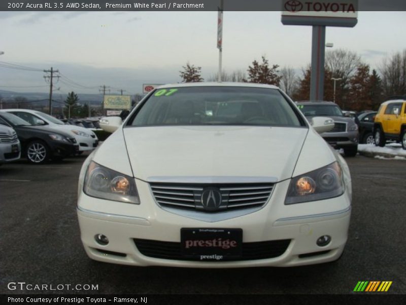 Premium White Pearl / Parchment 2007 Acura RL 3.5 AWD Sedan