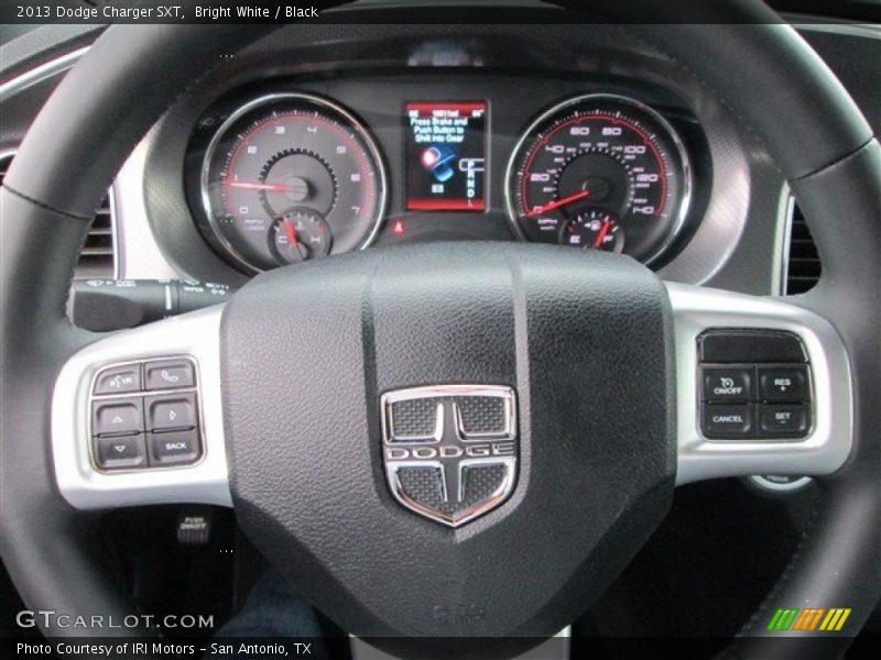 Bright White / Black 2013 Dodge Charger SXT