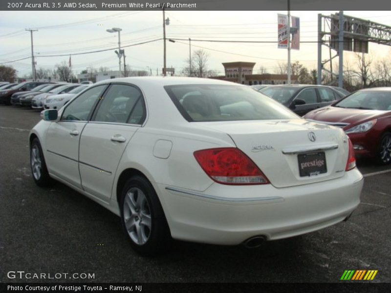 Premium White Pearl / Parchment 2007 Acura RL 3.5 AWD Sedan