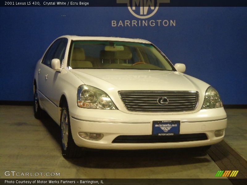 Crystal White / Ecru Beige 2001 Lexus LS 430