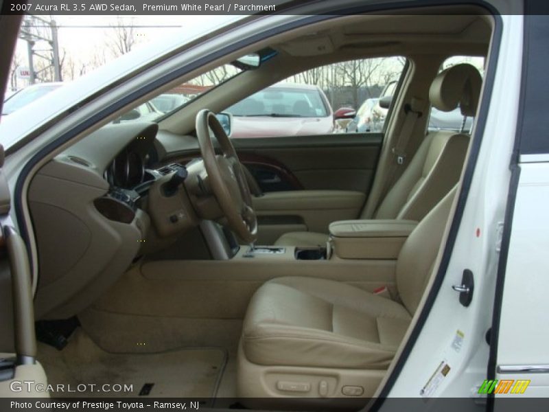 Premium White Pearl / Parchment 2007 Acura RL 3.5 AWD Sedan
