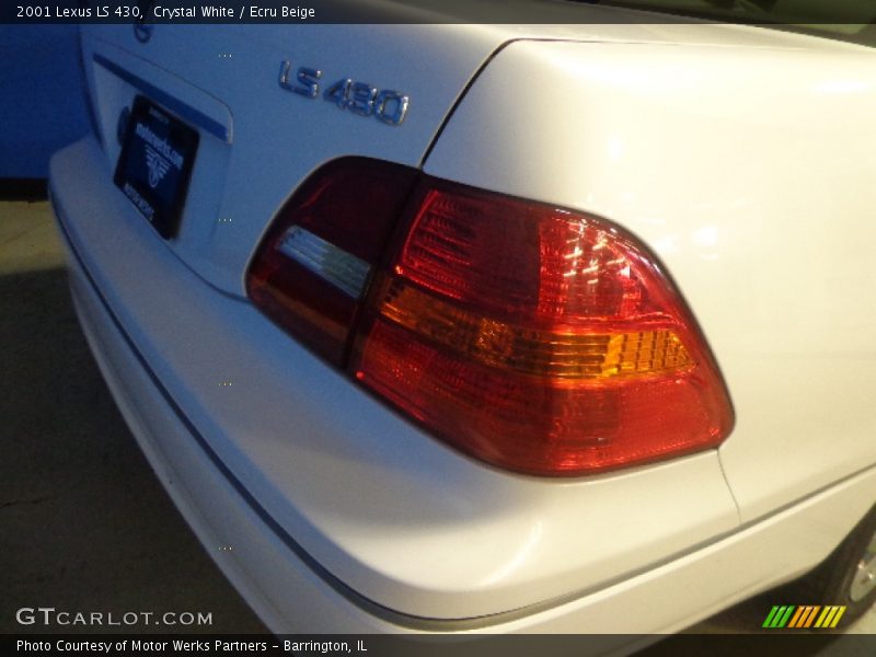 Crystal White / Ecru Beige 2001 Lexus LS 430
