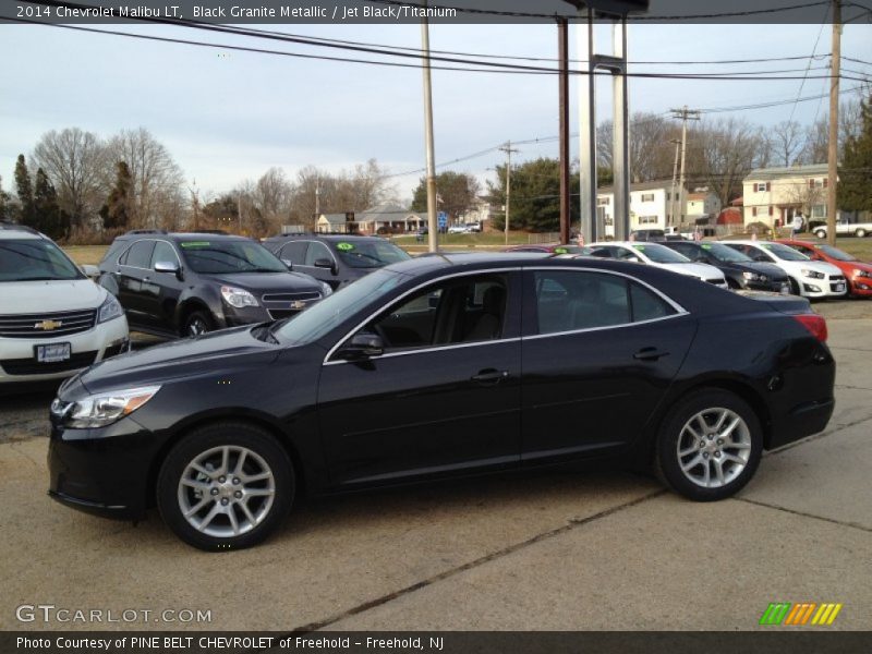 Black Granite Metallic / Jet Black/Titanium 2014 Chevrolet Malibu LT