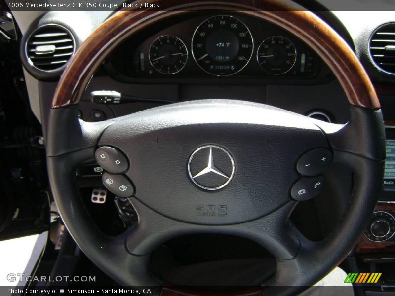 Black / Black 2006 Mercedes-Benz CLK 350 Coupe