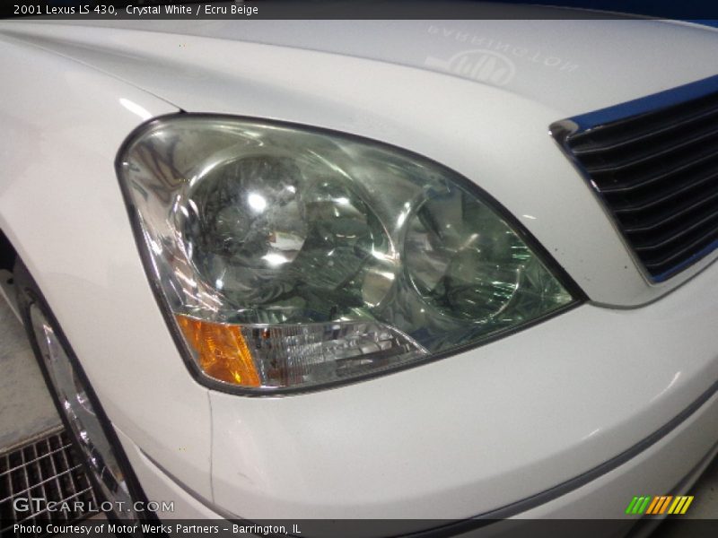 Crystal White / Ecru Beige 2001 Lexus LS 430