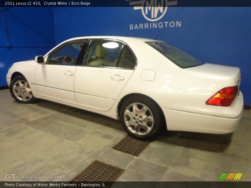 Crystal White / Ecru Beige 2001 Lexus LS 430