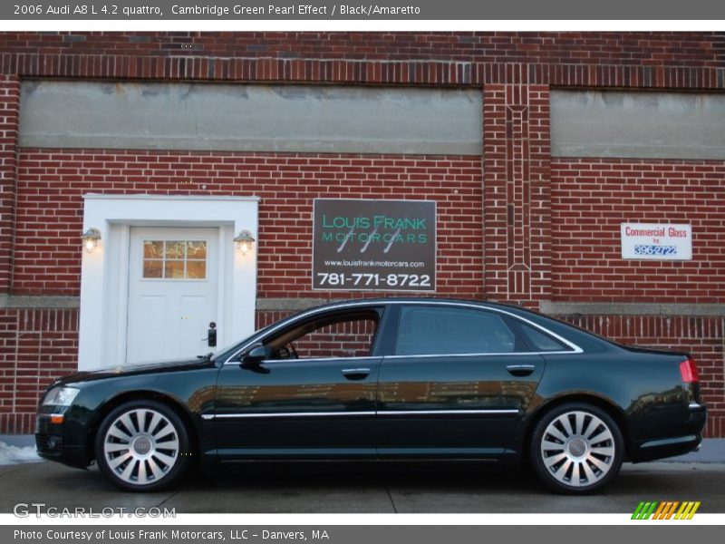 Cambridge Green Pearl Effect / Black/Amaretto 2006 Audi A8 L 4.2 quattro