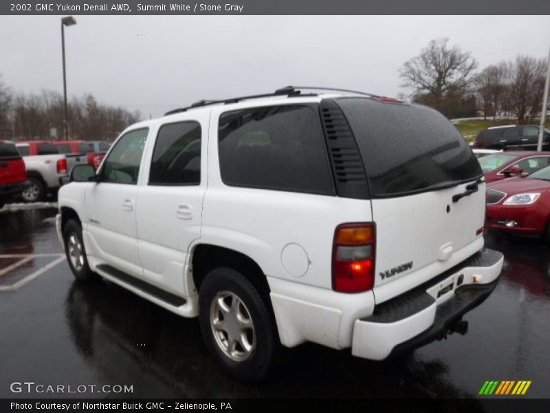 Summit White / Stone Gray 2002 GMC Yukon Denali AWD