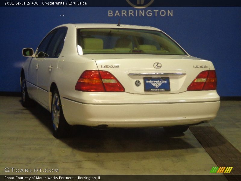 Crystal White / Ecru Beige 2001 Lexus LS 430