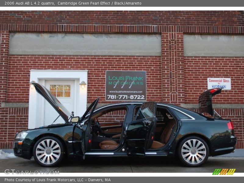 Cambridge Green Pearl Effect / Black/Amaretto 2006 Audi A8 L 4.2 quattro