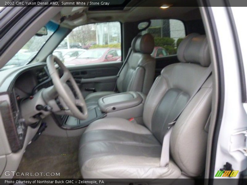 Summit White / Stone Gray 2002 GMC Yukon Denali AWD