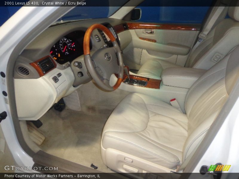 Crystal White / Ecru Beige 2001 Lexus LS 430