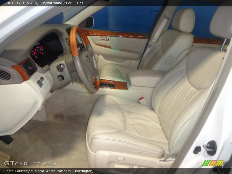 Crystal White / Ecru Beige 2001 Lexus LS 430