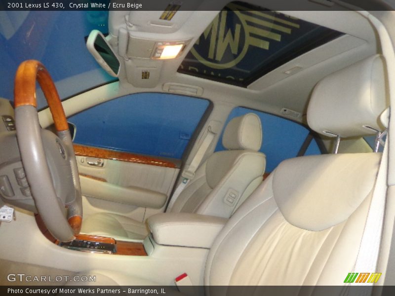 Crystal White / Ecru Beige 2001 Lexus LS 430