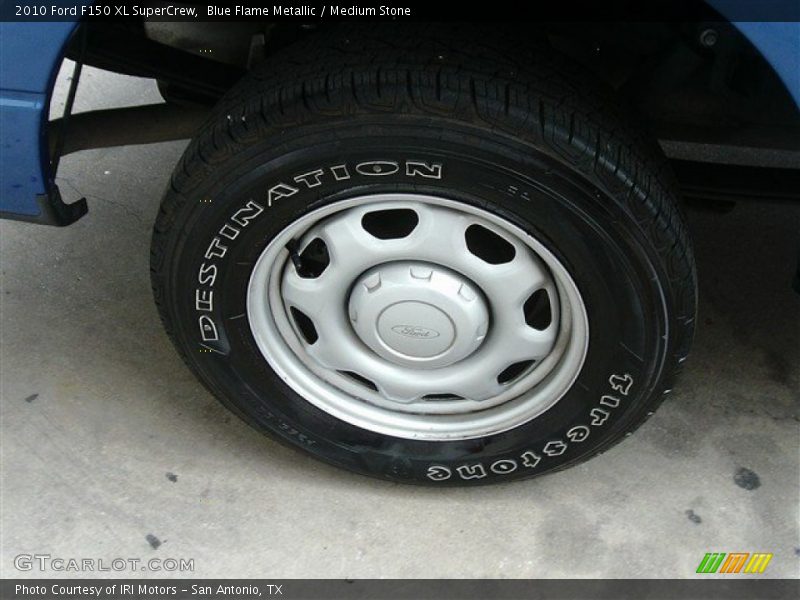 Blue Flame Metallic / Medium Stone 2010 Ford F150 XL SuperCrew