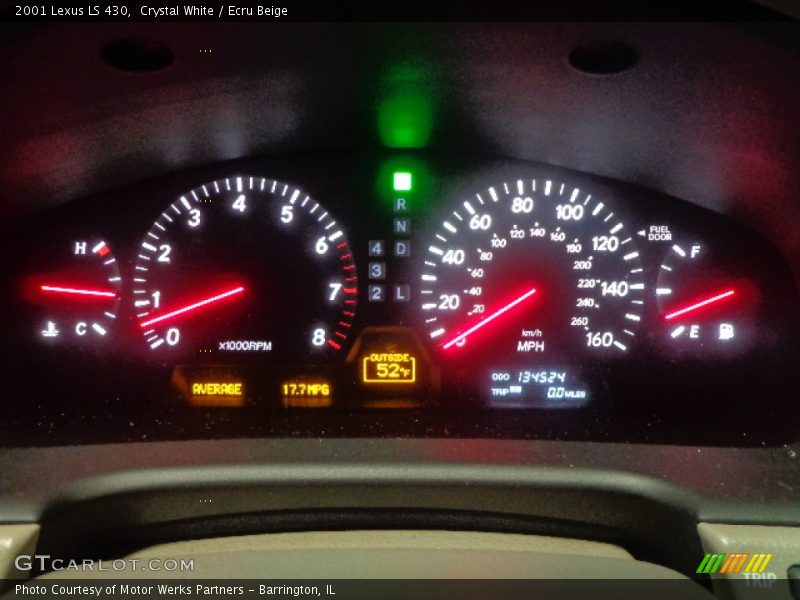 Crystal White / Ecru Beige 2001 Lexus LS 430