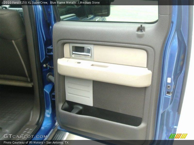 Blue Flame Metallic / Medium Stone 2010 Ford F150 XL SuperCrew