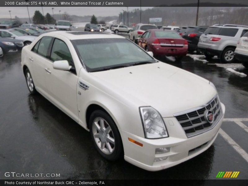 White Diamond Tricoat / Cashmere 2008 Cadillac STS 4 V6 AWD