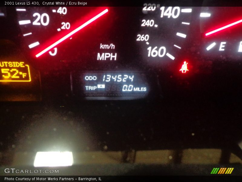 Crystal White / Ecru Beige 2001 Lexus LS 430